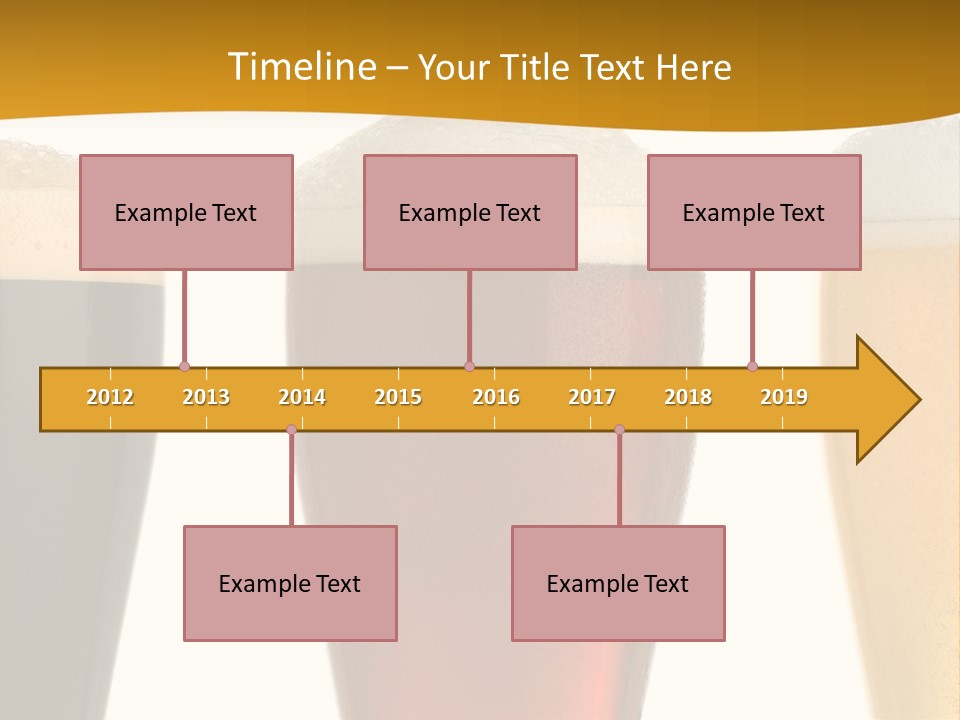 Three Cold Beer, Isolated On White PowerPoint Template
