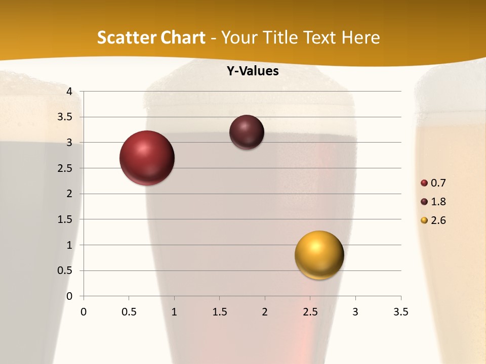 Three Cold Beer, Isolated On White PowerPoint Template