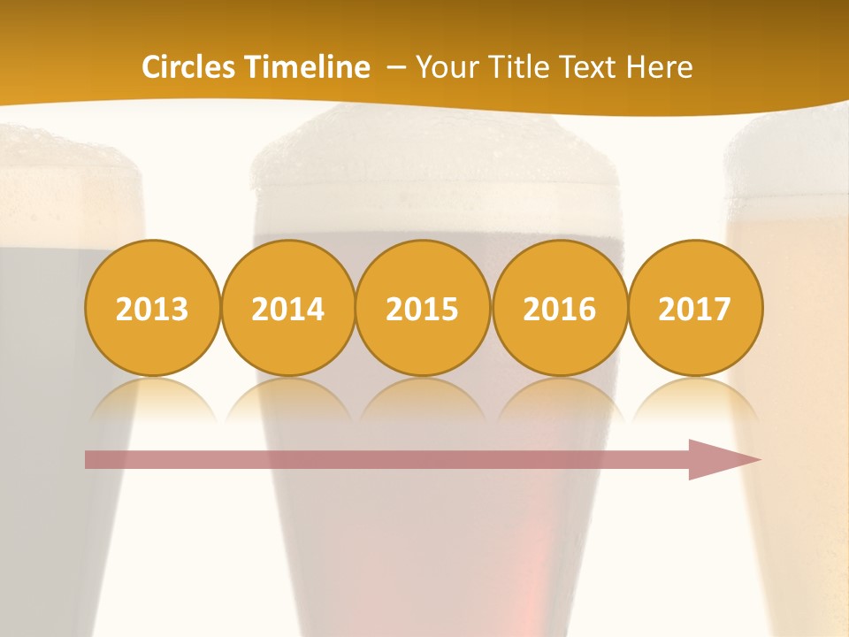 Three Cold Beer, Isolated On White PowerPoint Template