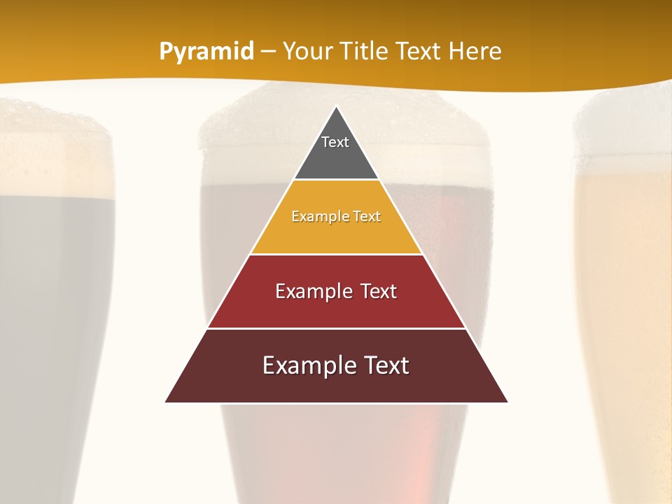 Three Cold Beer, Isolated On White PowerPoint Template