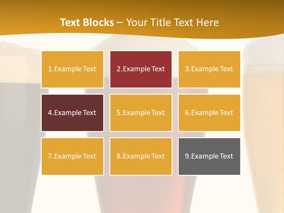 Three Cold Beer, Isolated On White PowerPoint Template