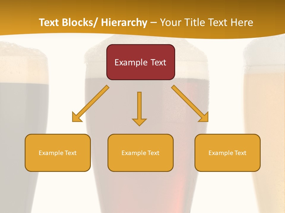 Three Cold Beer, Isolated On White PowerPoint Template