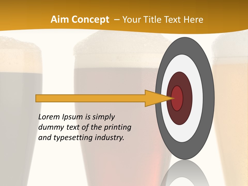 Three Cold Beer, Isolated On White PowerPoint Template