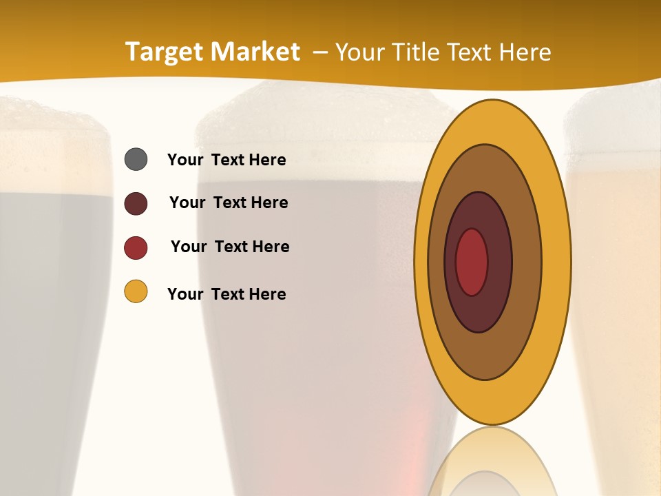 Three Cold Beer, Isolated On White PowerPoint Template