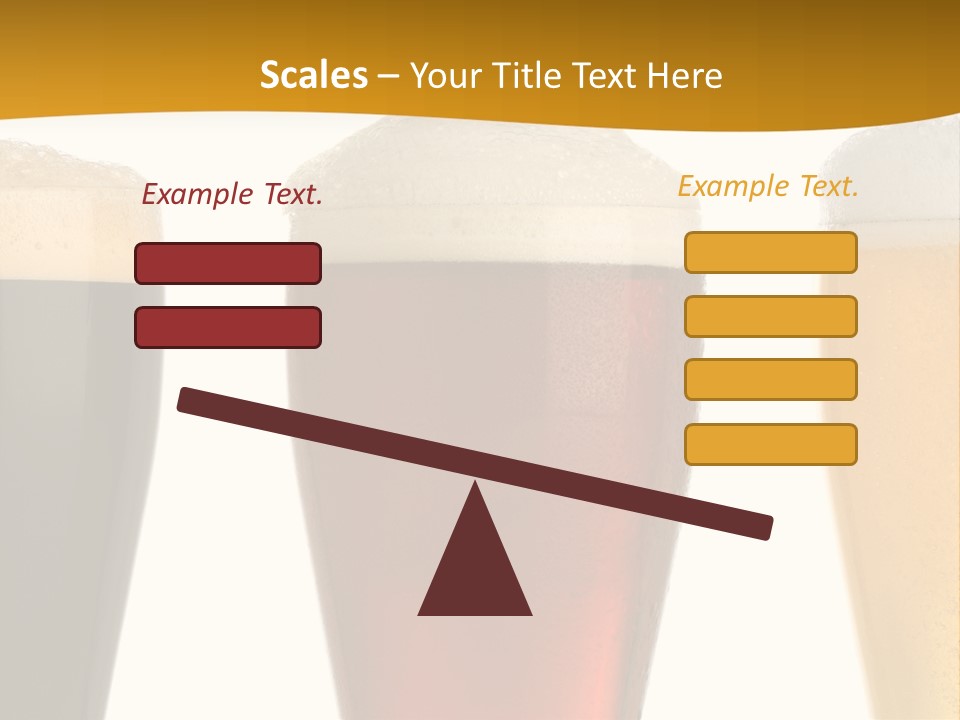 Three Cold Beer, Isolated On White PowerPoint Template