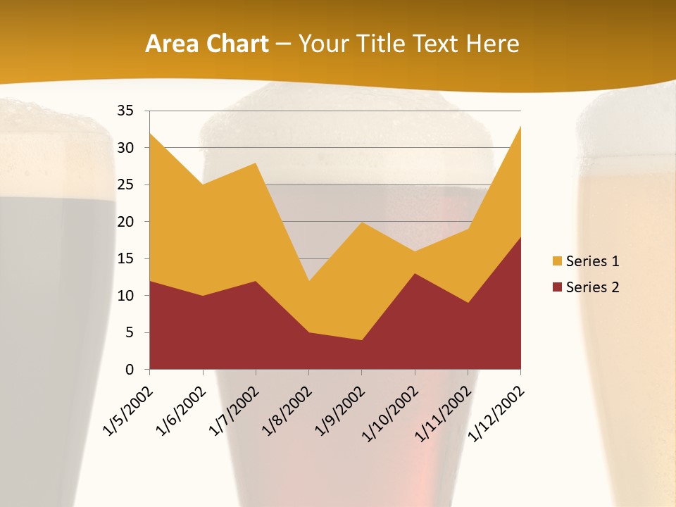 Three Cold Beer, Isolated On White PowerPoint Template