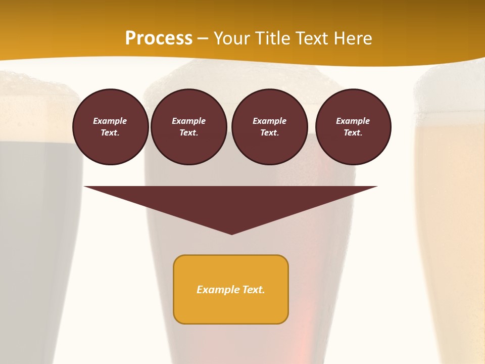 Three Cold Beer, Isolated On White PowerPoint Template