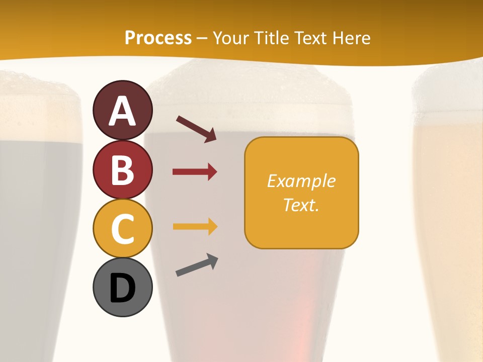 Three Cold Beer, Isolated On White PowerPoint Template