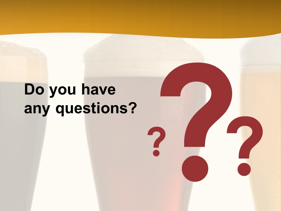 Three Cold Beer, Isolated On White PowerPoint Template