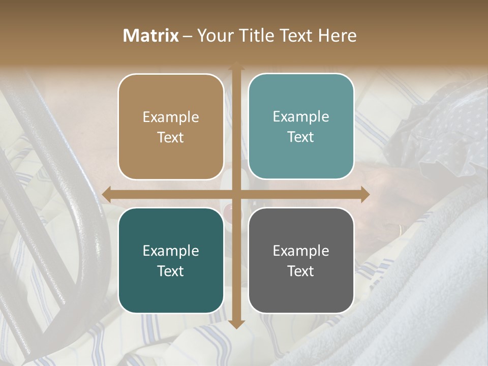 A Person Laying In A Hospital Bed With A Thermometer On Their Arm PowerPoint Template