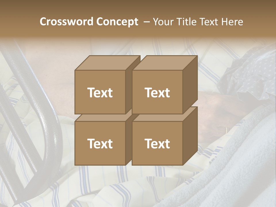 A Person Laying In A Hospital Bed With A Thermometer On Their Arm PowerPoint Template
