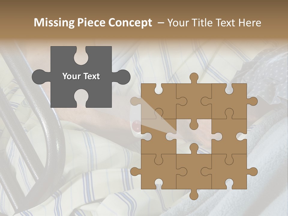 A Person Laying In A Hospital Bed With A Thermometer On Their Arm PowerPoint Template