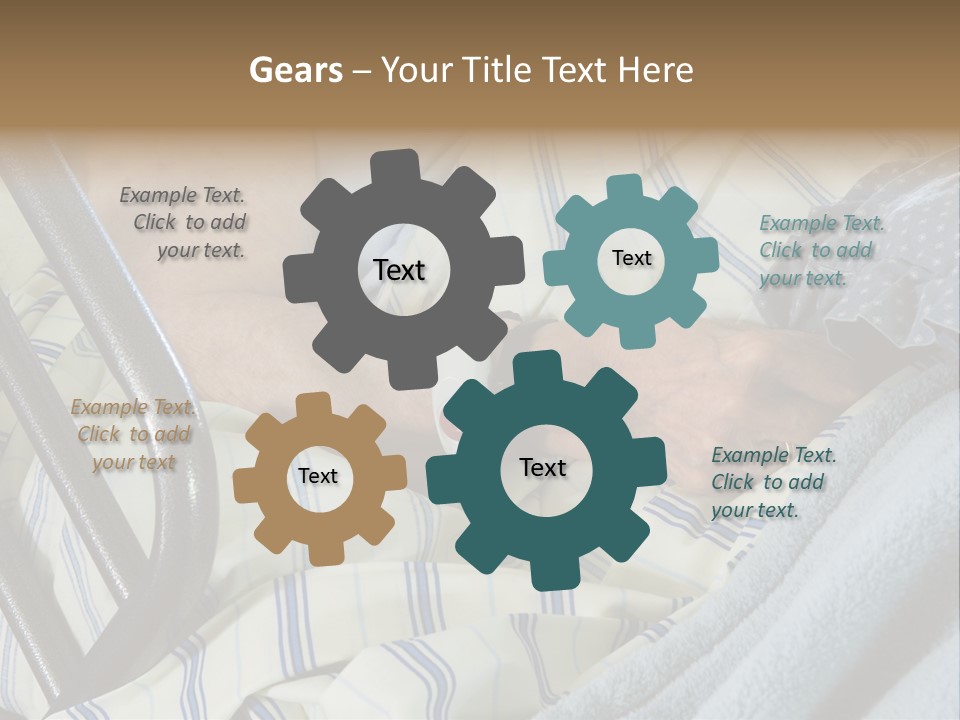 A Person Laying In A Hospital Bed With A Thermometer On Their Arm PowerPoint Template