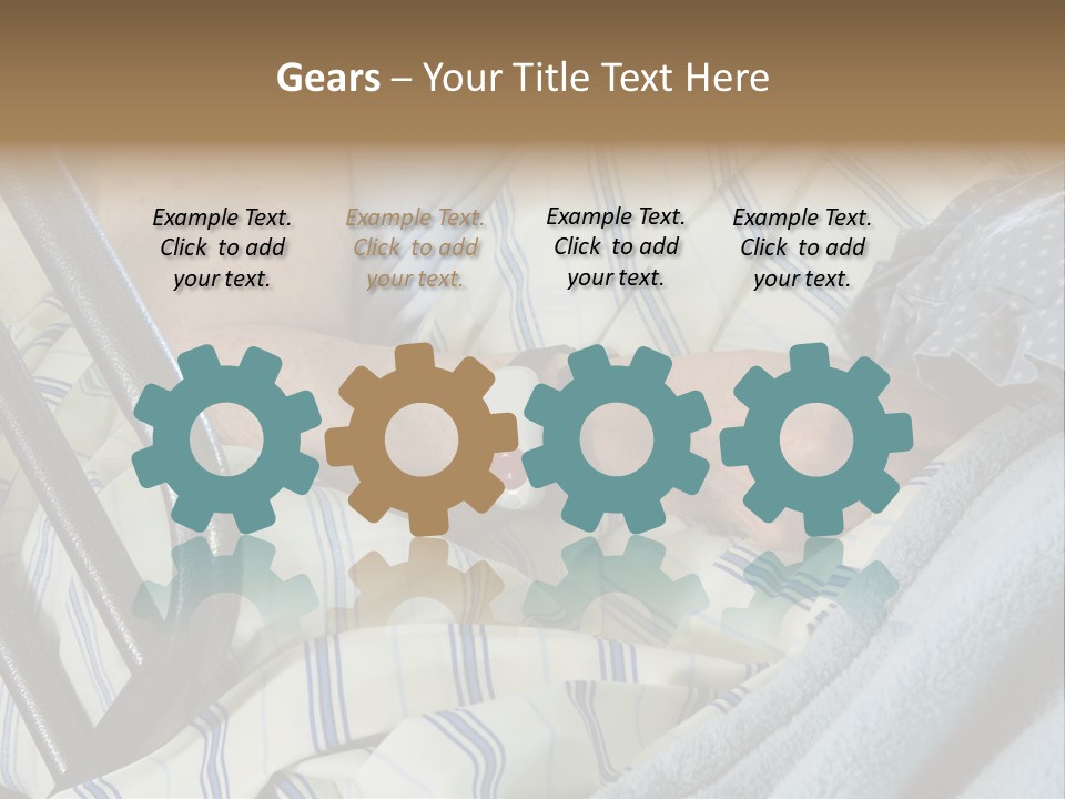 A Person Laying In A Hospital Bed With A Thermometer On Their Arm PowerPoint Template