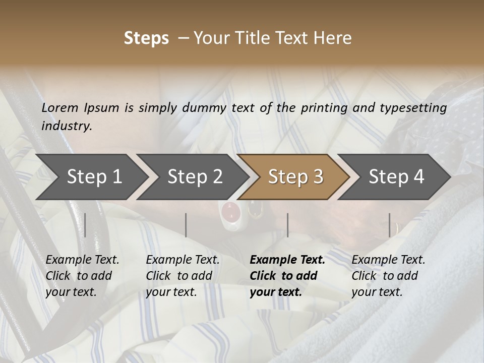 A Person Laying In A Hospital Bed With A Thermometer On Their Arm PowerPoint Template