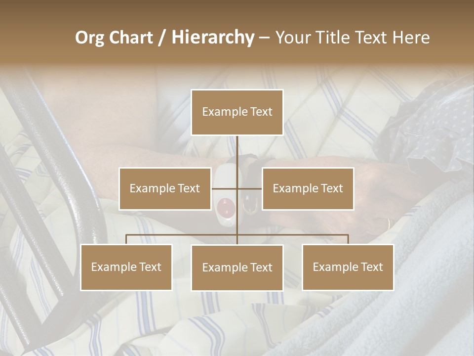 A Person Laying In A Hospital Bed With A Thermometer On Their Arm PowerPoint Template