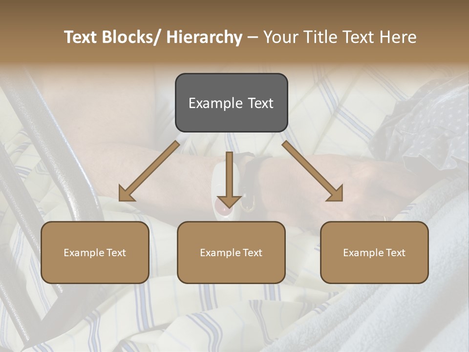 A Person Laying In A Hospital Bed With A Thermometer On Their Arm PowerPoint Template