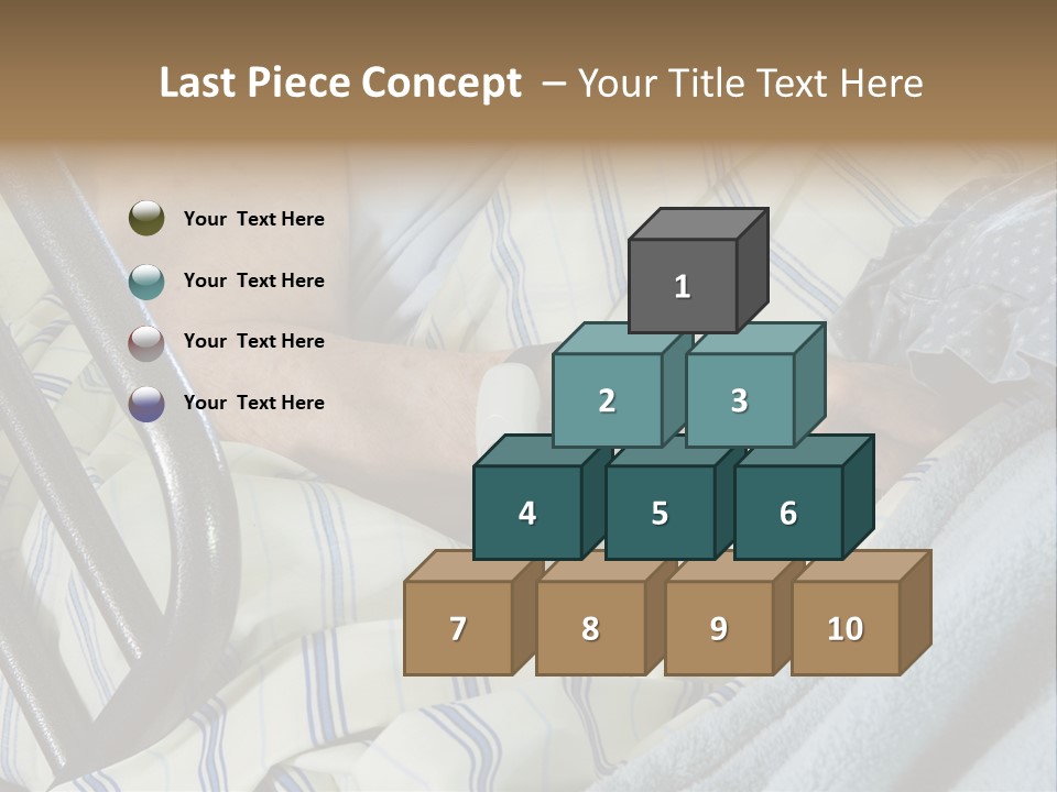 A Person Laying In A Hospital Bed With A Thermometer On Their Arm PowerPoint Template