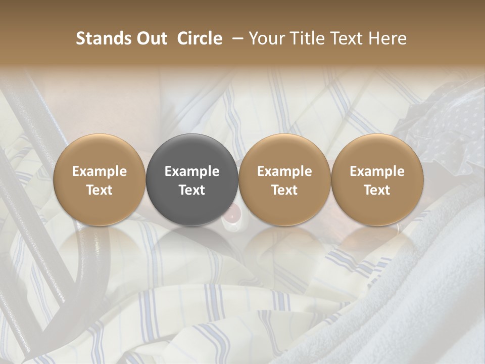 A Person Laying In A Hospital Bed With A Thermometer On Their Arm PowerPoint Template