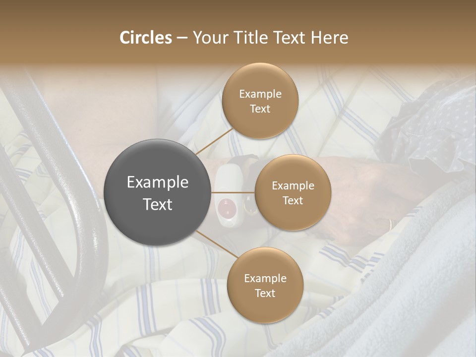 A Person Laying In A Hospital Bed With A Thermometer On Their Arm PowerPoint Template