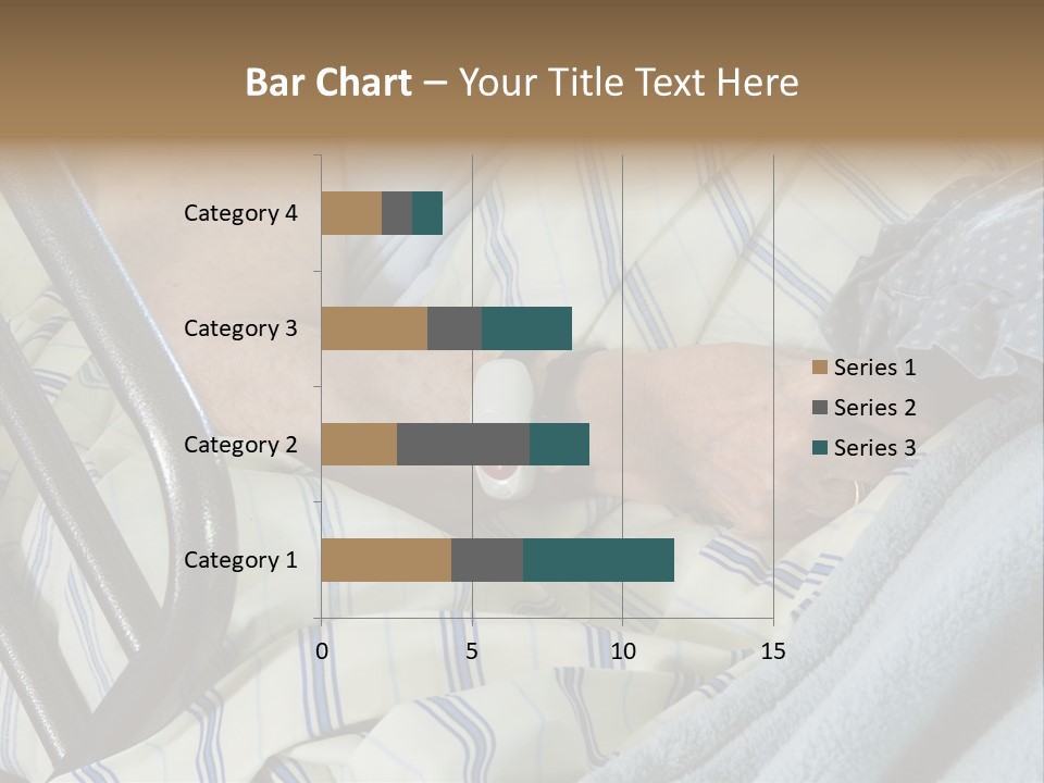 A Person Laying In A Hospital Bed With A Thermometer On Their Arm PowerPoint Template