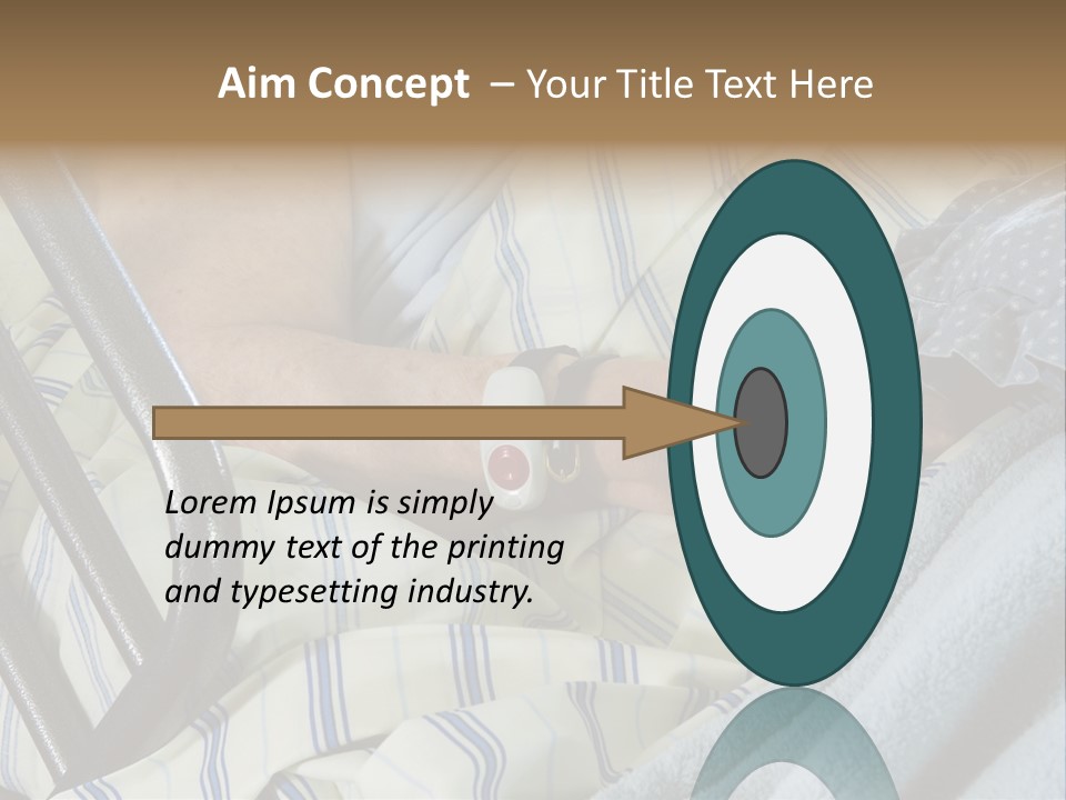 A Person Laying In A Hospital Bed With A Thermometer On Their Arm PowerPoint Template