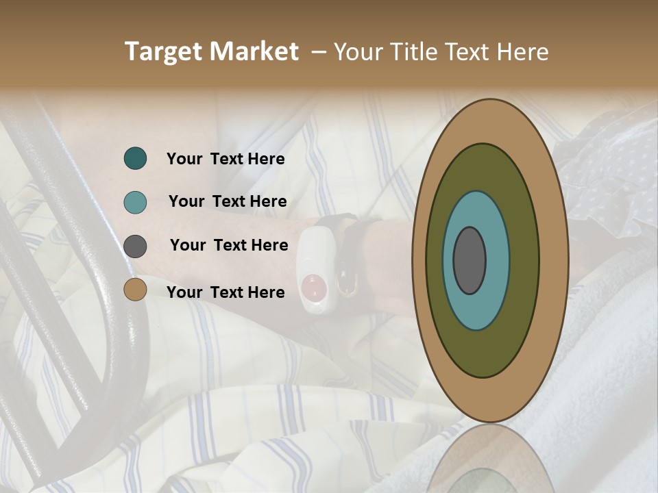 A Person Laying In A Hospital Bed With A Thermometer On Their Arm PowerPoint Template