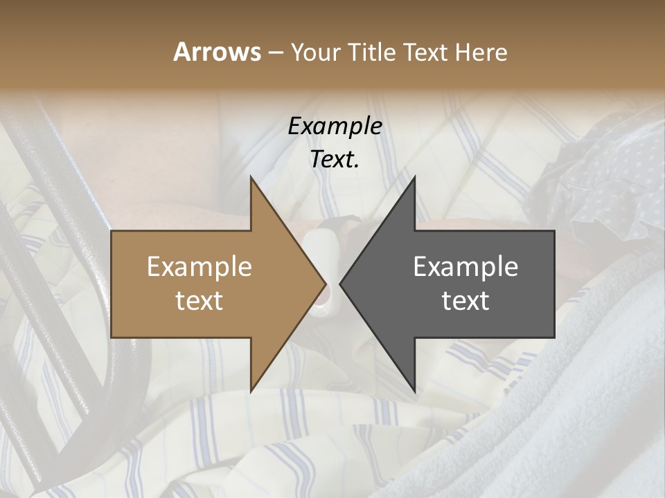 A Person Laying In A Hospital Bed With A Thermometer On Their Arm PowerPoint Template