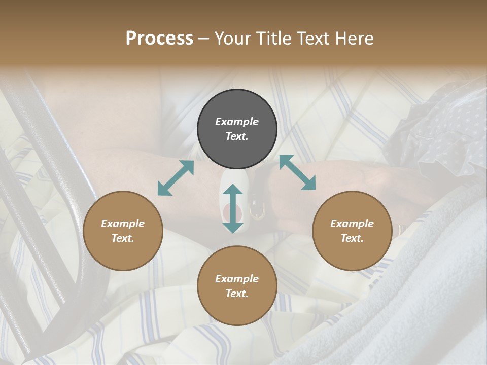 A Person Laying In A Hospital Bed With A Thermometer On Their Arm PowerPoint Template