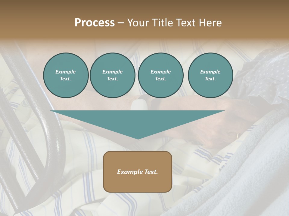 A Person Laying In A Hospital Bed With A Thermometer On Their Arm PowerPoint Template