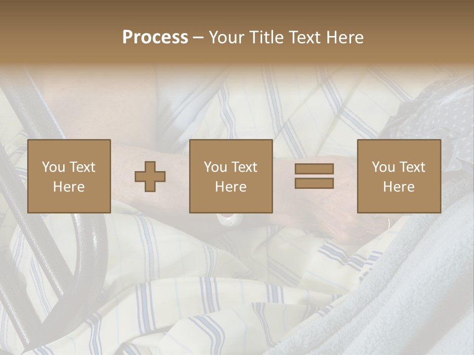 A Person Laying In A Hospital Bed With A Thermometer On Their Arm PowerPoint Template