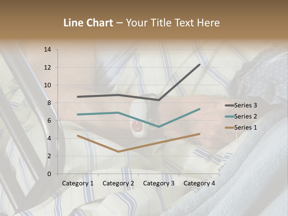 A Person Laying In A Hospital Bed With A Thermometer On Their Arm PowerPoint Template