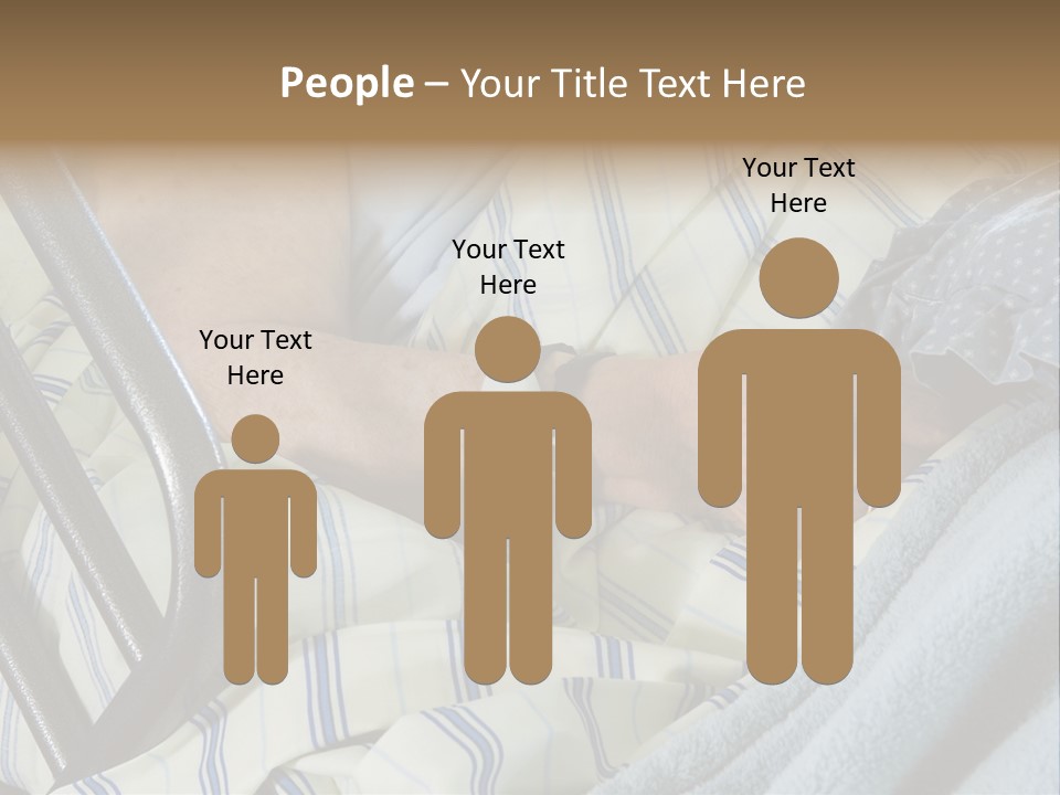 A Person Laying In A Hospital Bed With A Thermometer On Their Arm PowerPoint Template