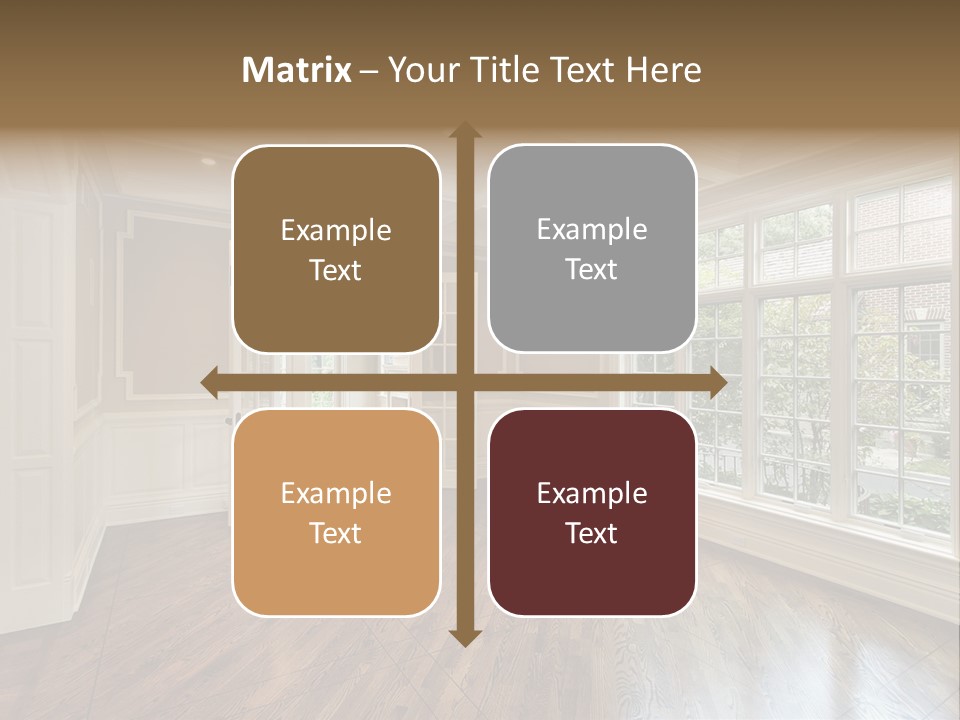 Living Room In New Construction Home PowerPoint Template