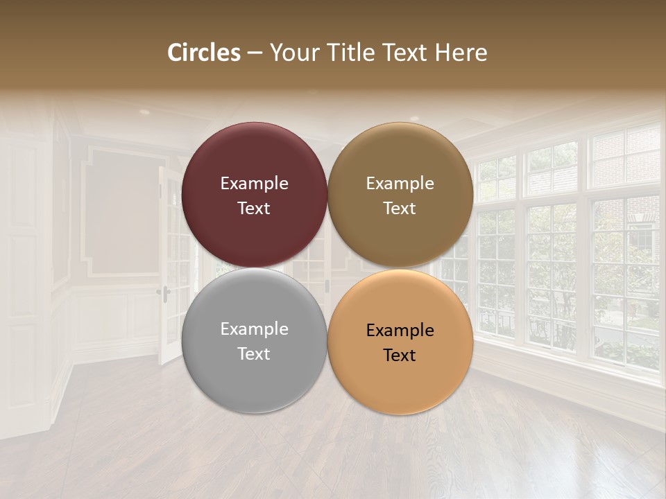 Living Room In New Construction Home PowerPoint Template