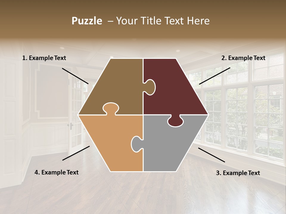 Living Room In New Construction Home PowerPoint Template
