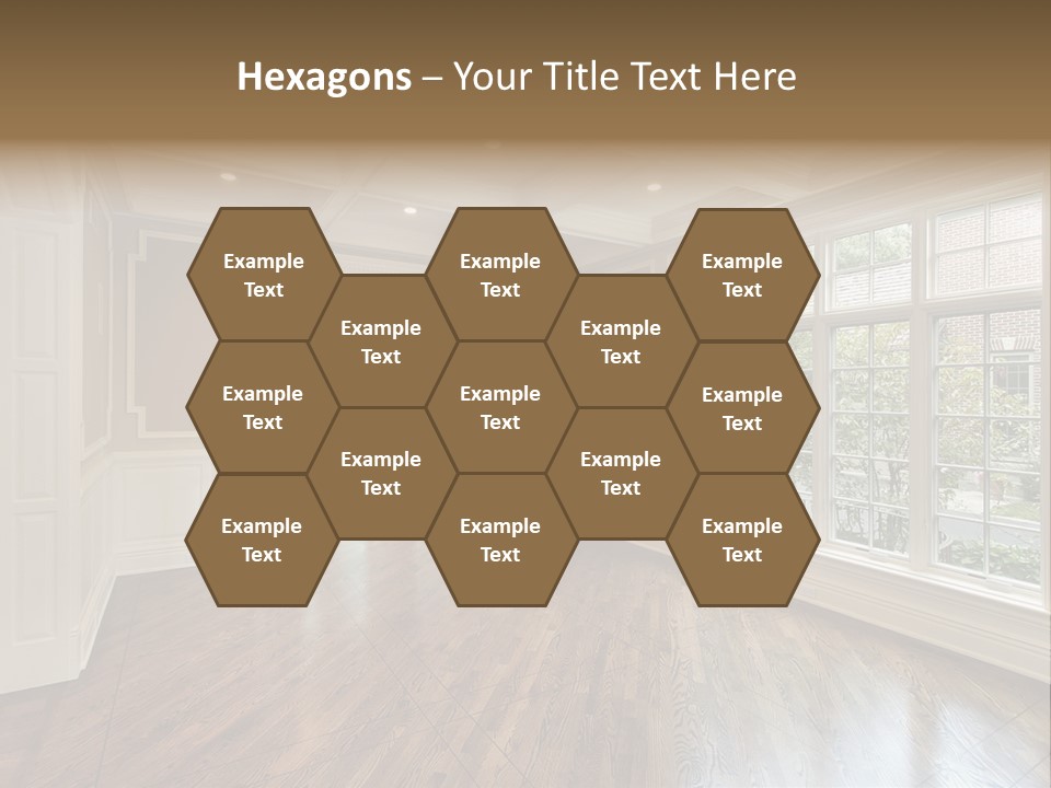 Living Room In New Construction Home PowerPoint Template