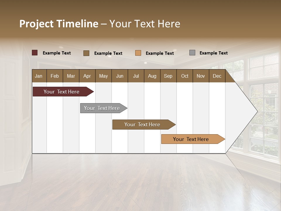 Living Room In New Construction Home PowerPoint Template