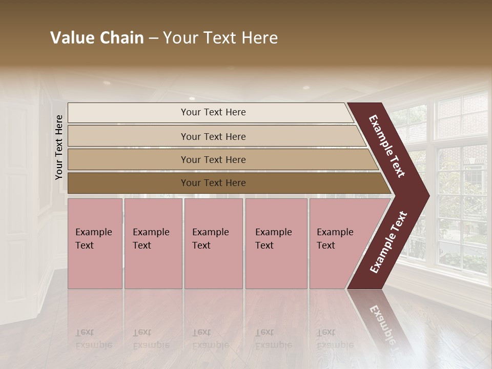 Living Room In New Construction Home PowerPoint Template