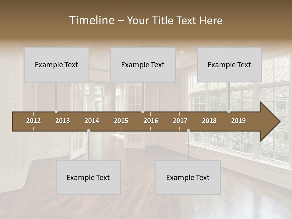 Living Room In New Construction Home PowerPoint Template