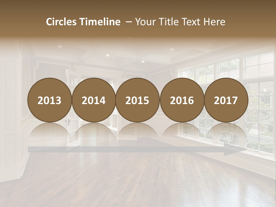 Living Room In New Construction Home PowerPoint Template