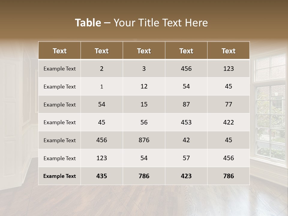 Living Room In New Construction Home PowerPoint Template