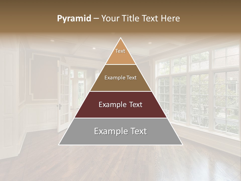 Living Room In New Construction Home PowerPoint Template