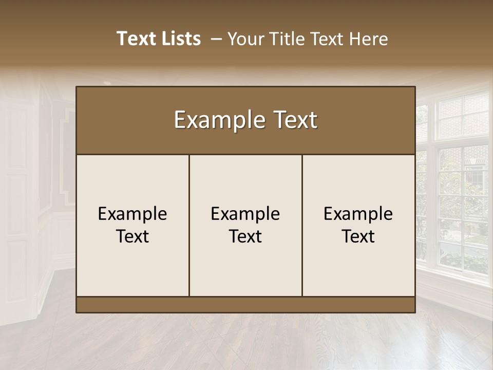 Living Room In New Construction Home PowerPoint Template