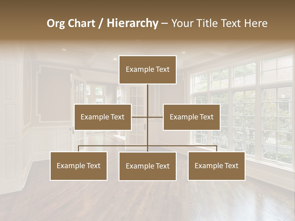 Living Room In New Construction Home PowerPoint Template