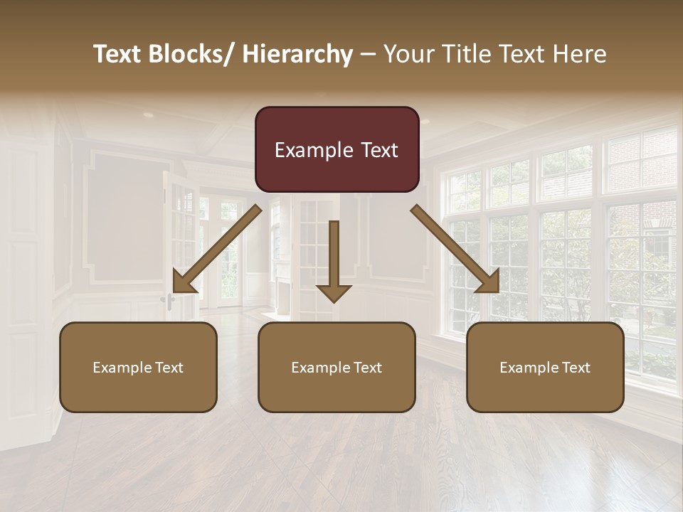Living Room In New Construction Home PowerPoint Template