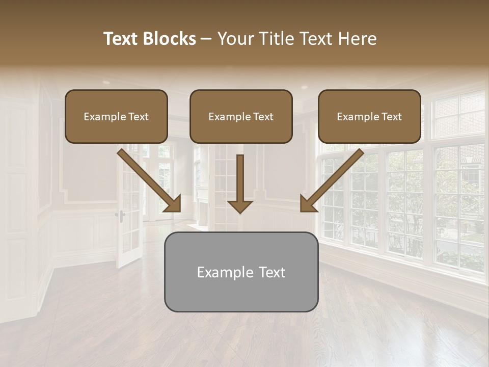 Living Room In New Construction Home PowerPoint Template