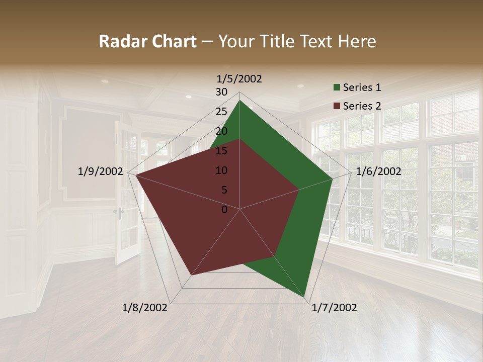 Living Room In New Construction Home PowerPoint Template