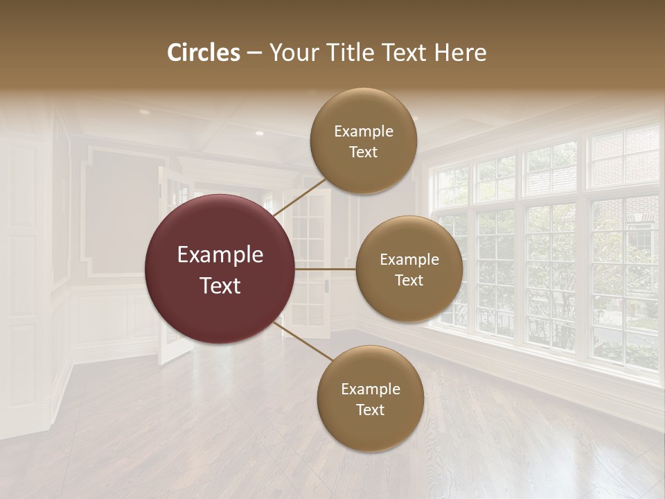Living Room In New Construction Home PowerPoint Template