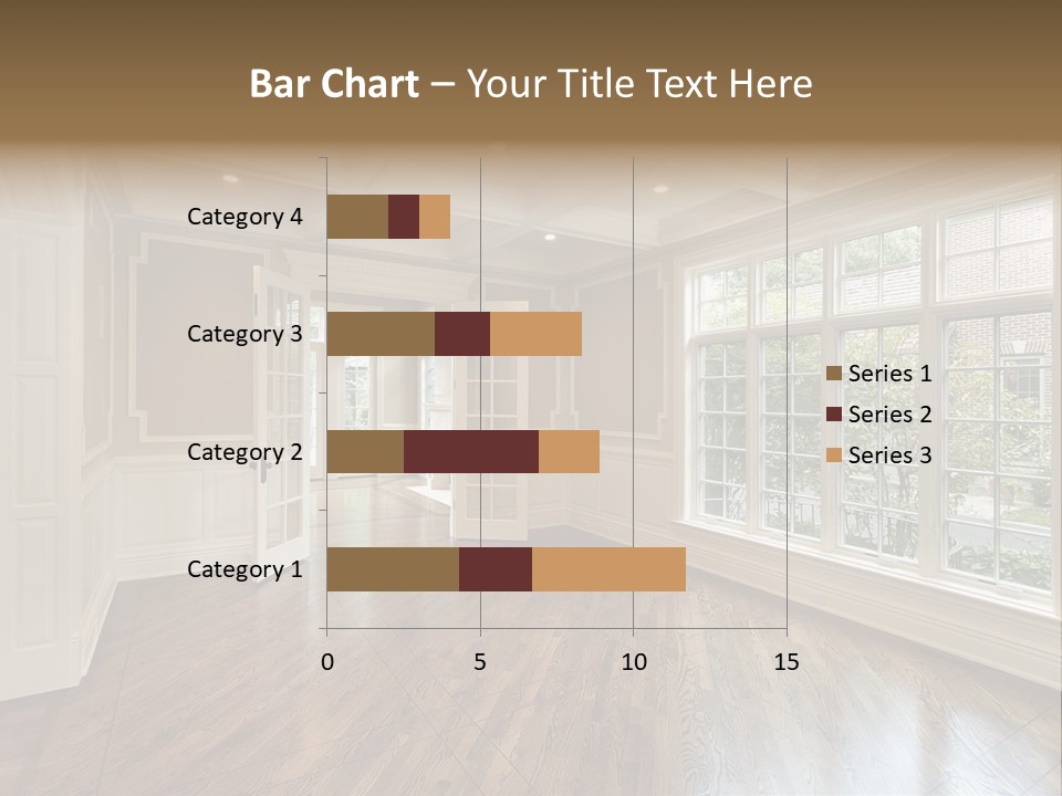 Living Room In New Construction Home PowerPoint Template